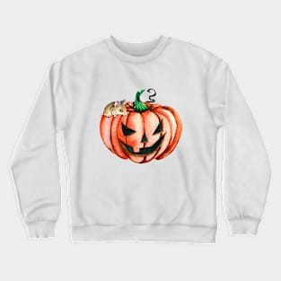 Halloween Pumpkin Mouse Crewneck Sweatshirt